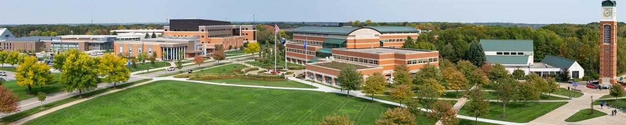 overhead view of valley campus